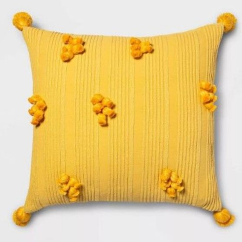 Opalhouse Square Yellow Cotton Ribbed - Picture 3 of 6
